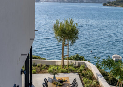 Kroatien Villa Terrasse mit Meerblick